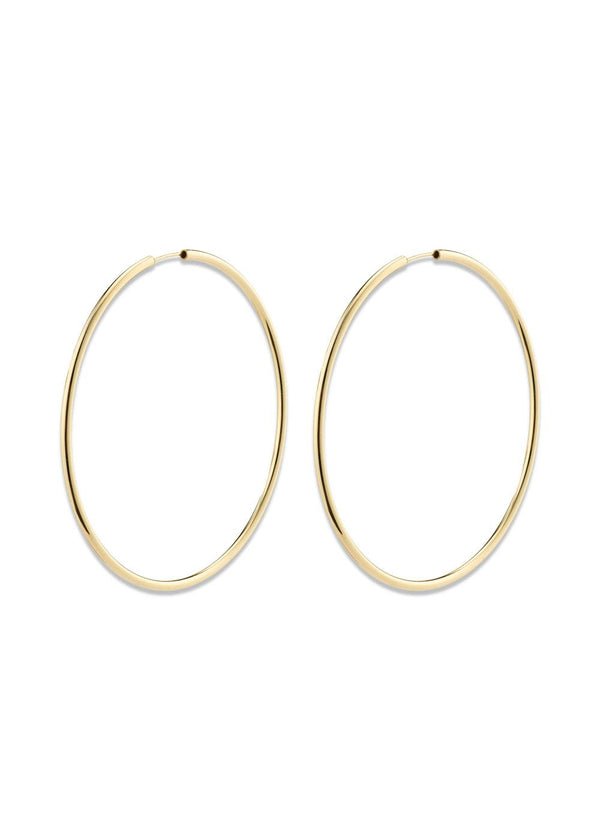 APRIL large hoop earrings gold-plated - Gold Plated