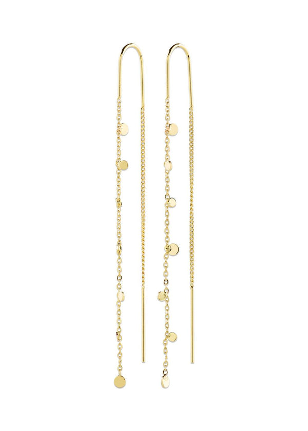 BAYLEN chain earrings gold-plated - Gold Plated