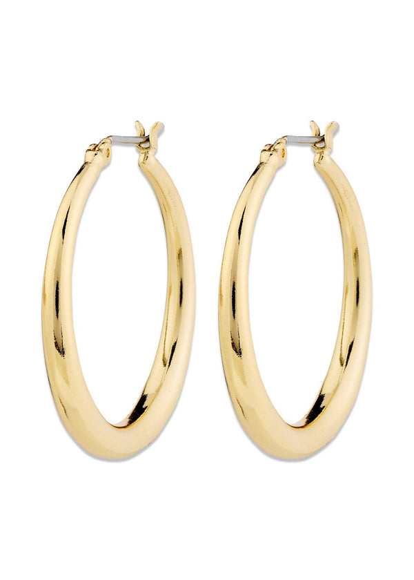 JORUN hoop earrings gold-plated - Gold Plated