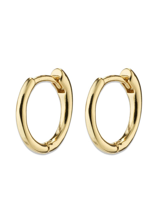 EANNA small hoops gold-plated - Gold Plated