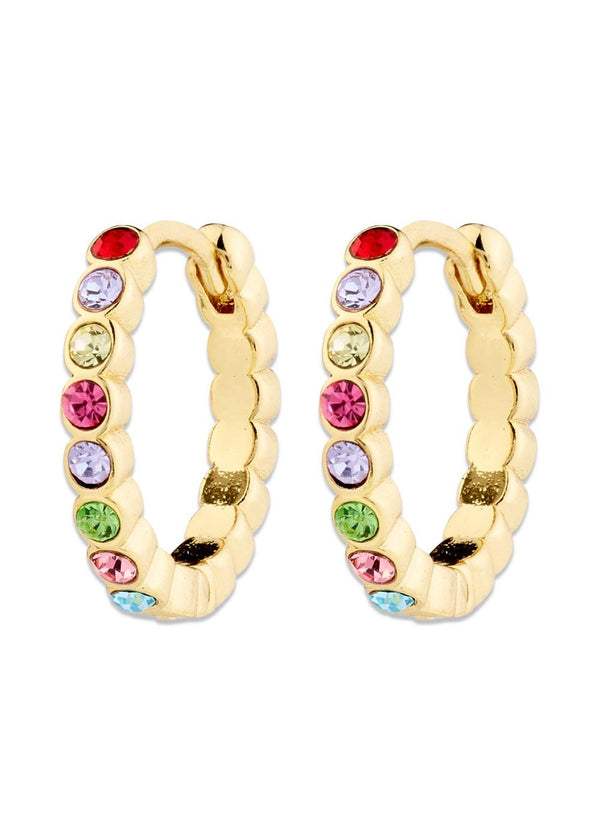 KLEOPRATRA hoop earrings gold-plated - Gold Plated