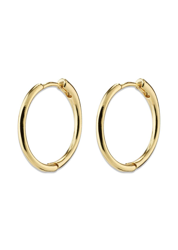 EANNA medium hoops gold-plated - Gold Plated