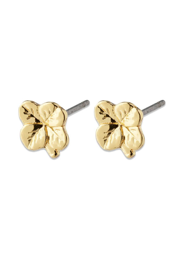 OCTAVIA clover earrings gold-plated - Gold Plated
