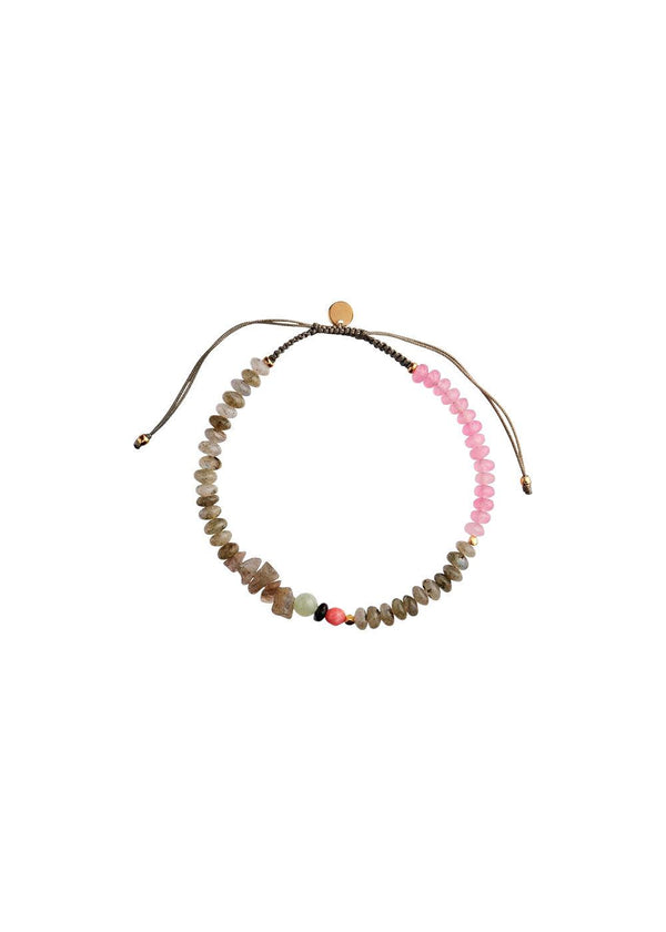 Stine A's harmony bracelet whit calm grey and pink - Multi. Køb armbånd her.
