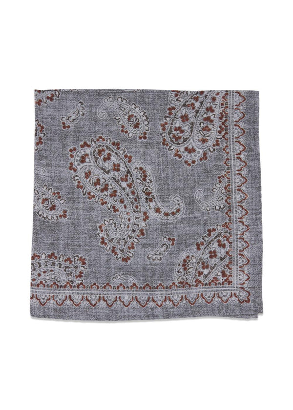Brown Silk Pocket Square - Brown