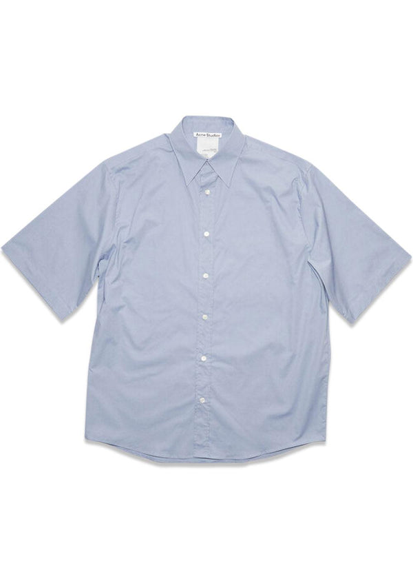 short sleeve button up - Dusty Blue-Shirts-Acne Studios-Butler Loftet