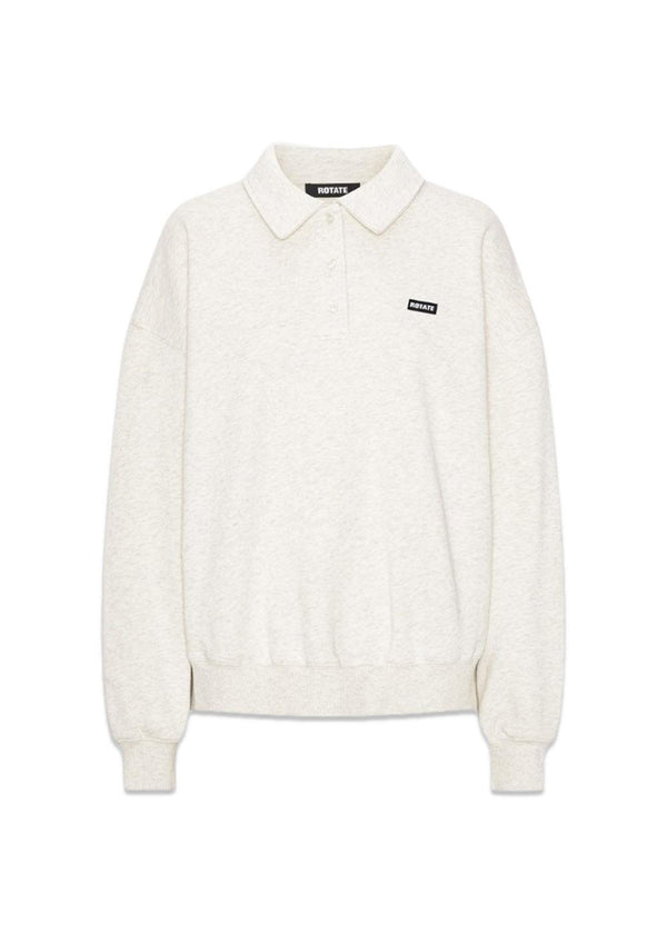 CLASSIC SWEAT POLO - White Melange
