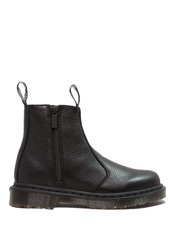 Dr. Martens' 2976 W/Zips Black Milled Nappa - Black. Buy boots here.