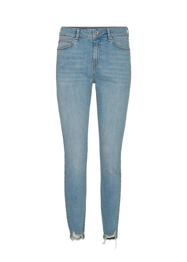 Ivy Copenhagens Alexa ankle distressed wash - Denim Blue. Køb jeans her.