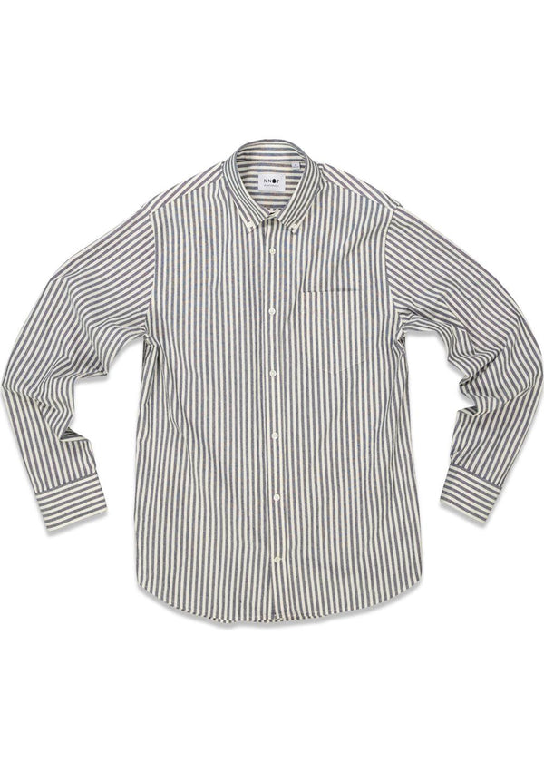 Nn. 07s Arne BD 5246 - Navy Stripe. Køb shirts her.