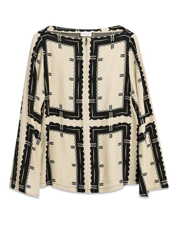 By Malene Birgers BAJUNAR. - Garian Border. Køb blouses her.