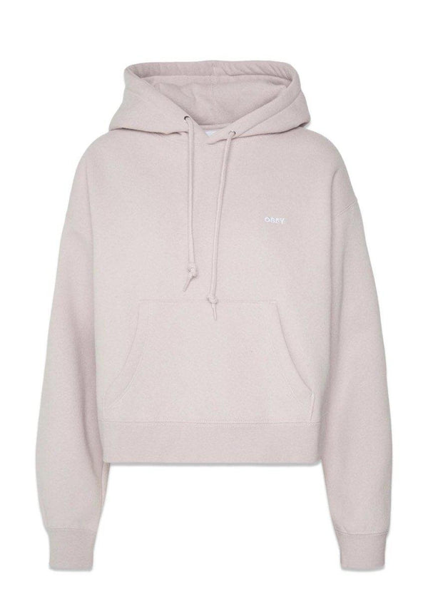 OBEY's BOLD CROPPED HOOD - Purple Paste. Køb hoodies her.