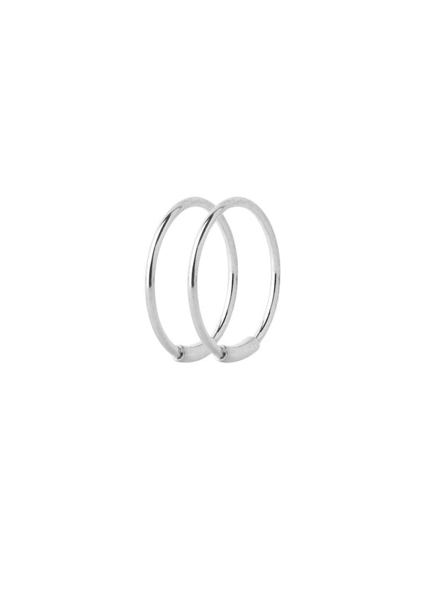Maria Blacks Basic Hoop Earring S - 14 mm - - Silver. Køb accessories her.