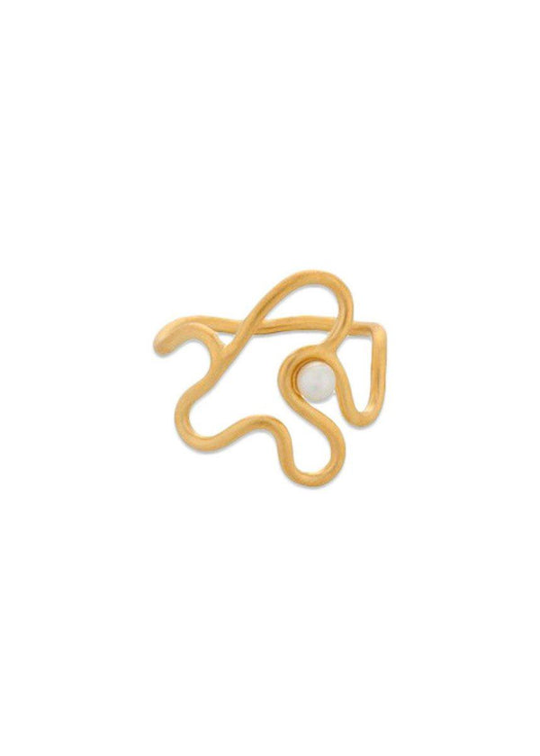 Pernille Corydons Bay Pearl Ring - Guld. Køb ringe her.