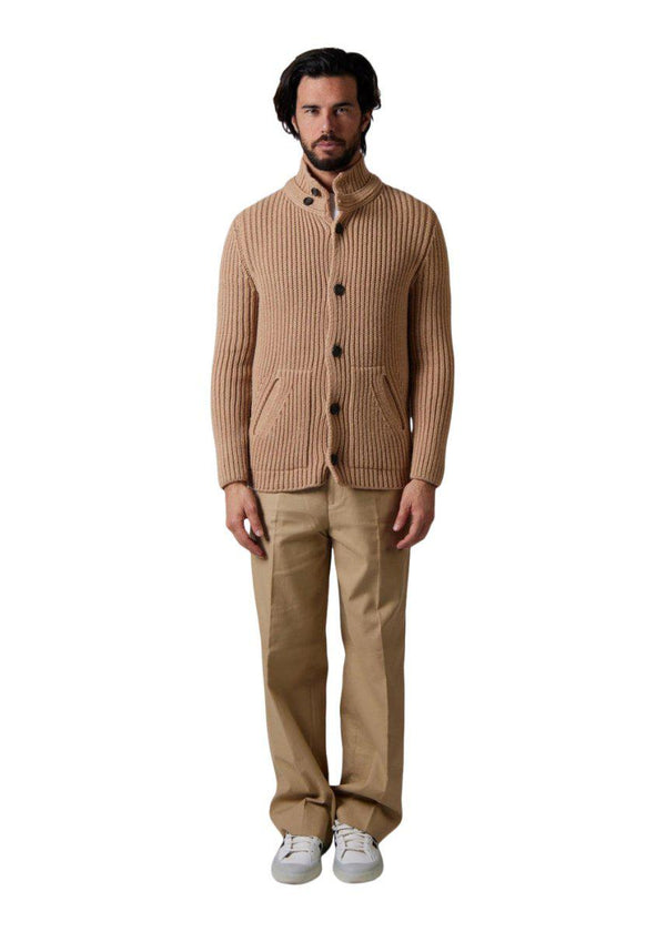 Daniele Fiesoli's Cardigan Lambswool - Corda. Buy knitting here.