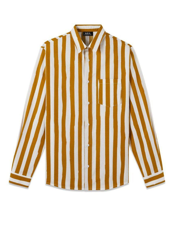 A.P.C's Chemise Mathieu - Moutarde. Køb shirts her.