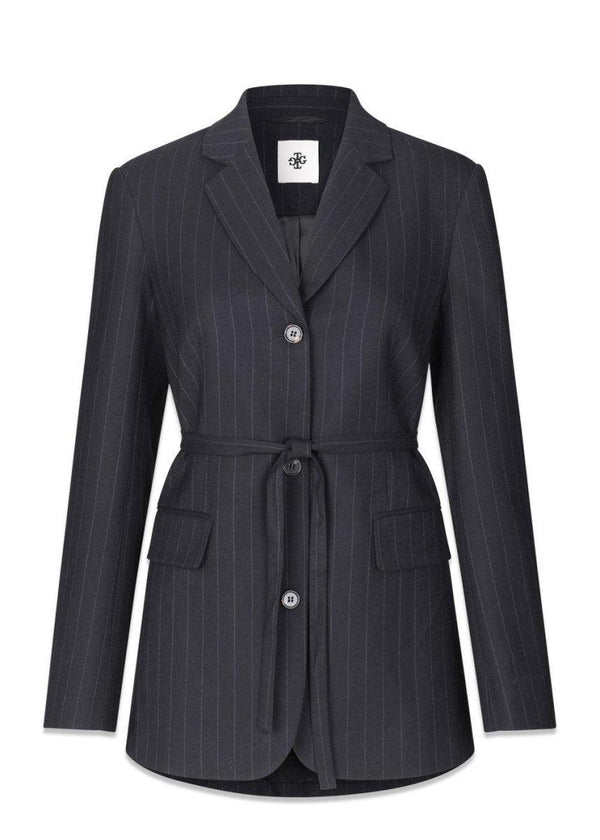 The Garments Chicago Blazer - Navy Pinstripe. Køb frakker her.