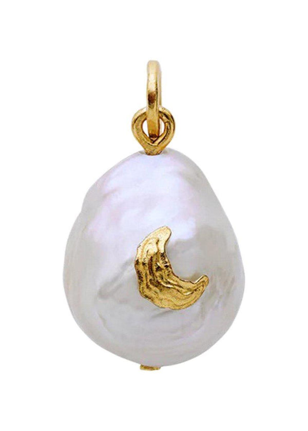Moon's Claude Pendant - Sterling Silver (925) Gold Plated. Buy necklaces here.