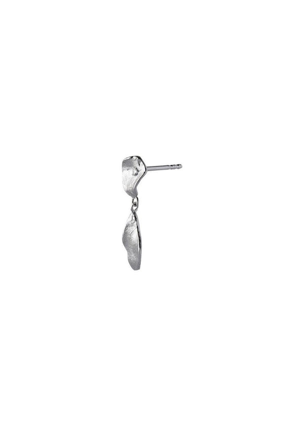 Stine A's Clear Sea Earring with Stone - Silver. Køb smykker her.
