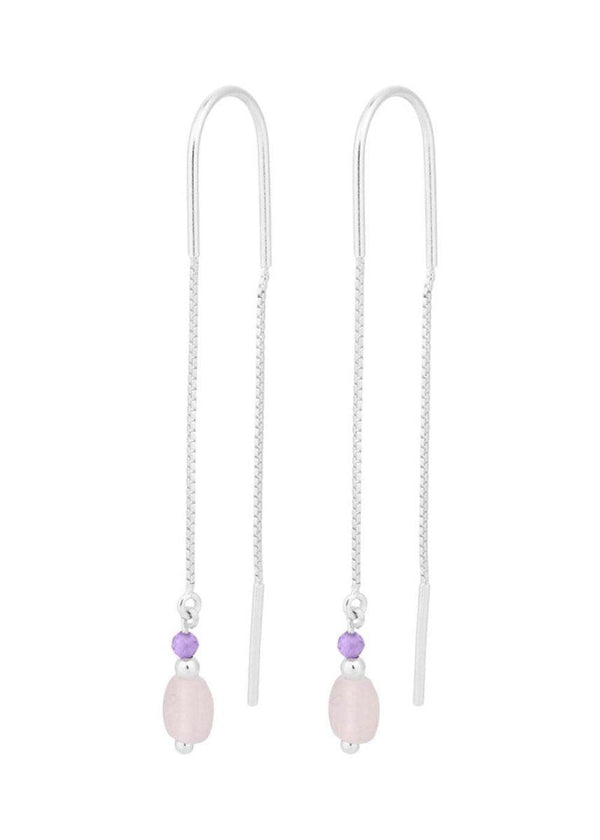 Pernille Corydons Cloudy Rose Earchains - Silver. Køb øreringe her.