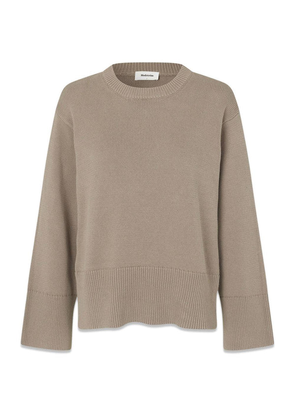 Modströms CorbinMD o-neck - Spring Stone. Køb strik her.