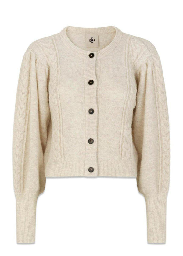 The Garments Courchevel Cardigan - Oatmeal. Køb strik her.