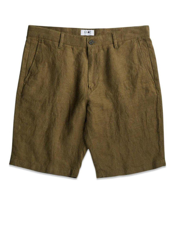 Nn. 07s Crown Shorts 1196 - Dark Olive. Køb shorts her.
