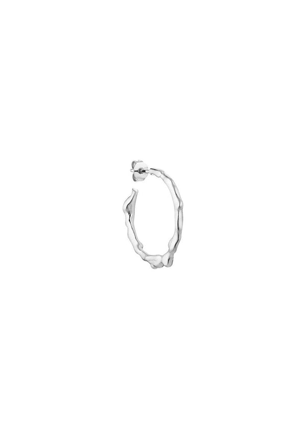 Jane Kønig's Drippy Hoop - Silver. Buy jewelery here.