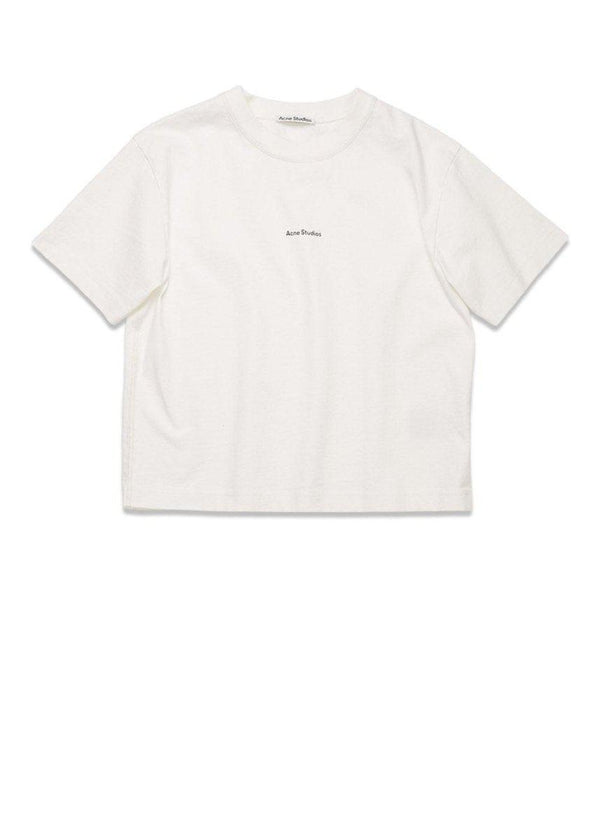 Acne Studios' Edie Stamp - Optic White. Køb t-shirts her.