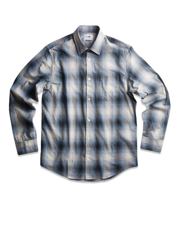 Nn. 07s Errico 5275 - Blue Check. Køb shirts her.