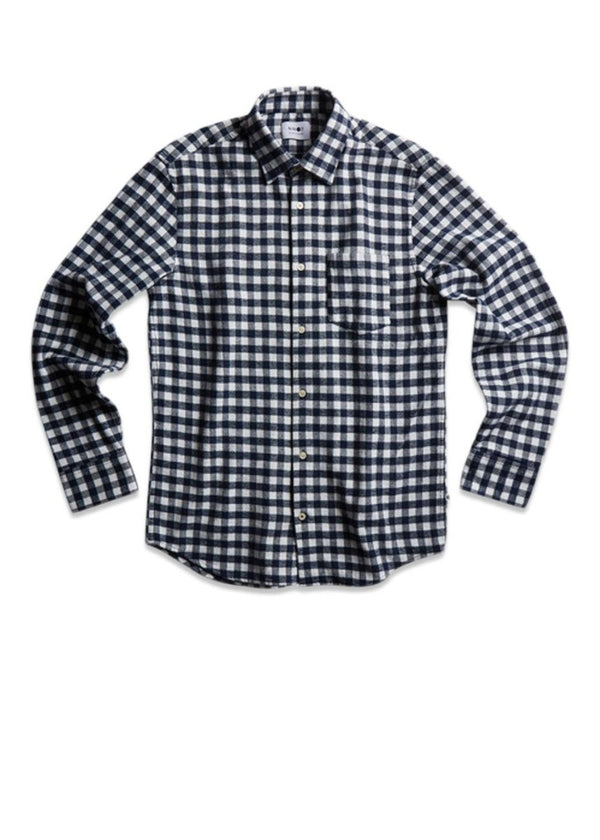 Nn. 07s Errico Shirt 5166 - Navy Check. Køb shirts her.