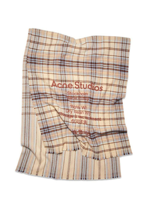 Acne Studios' FN-UX-SCAR000110 - Oat Beige/Brown. Køb scarf her.