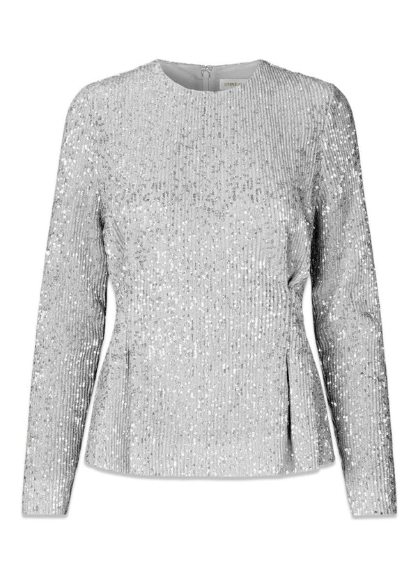 Stine Goyas Glory - Silver. Køb blouses her.
