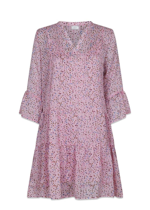 Neo Noirs Gunvor Sparkle Dress - Pink. Køb kjoler her.