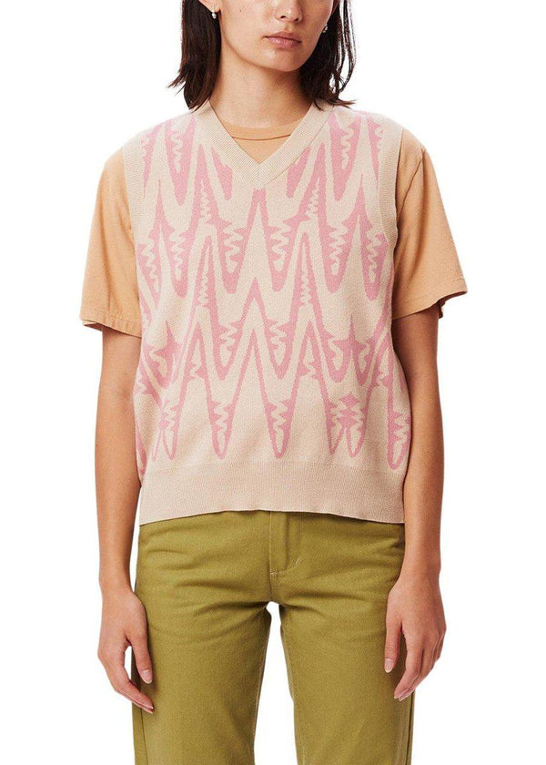 OBEY's HELIX SWEATER VEST - Clay Multi. Køb veste her.