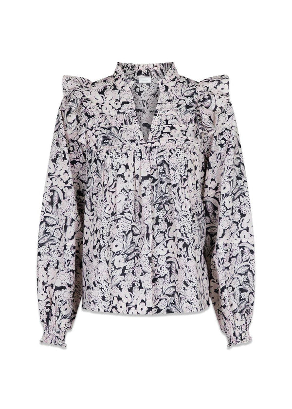 Neo Noirs Hama Sweet Floral Blouse - Black. Køb blouses her.
