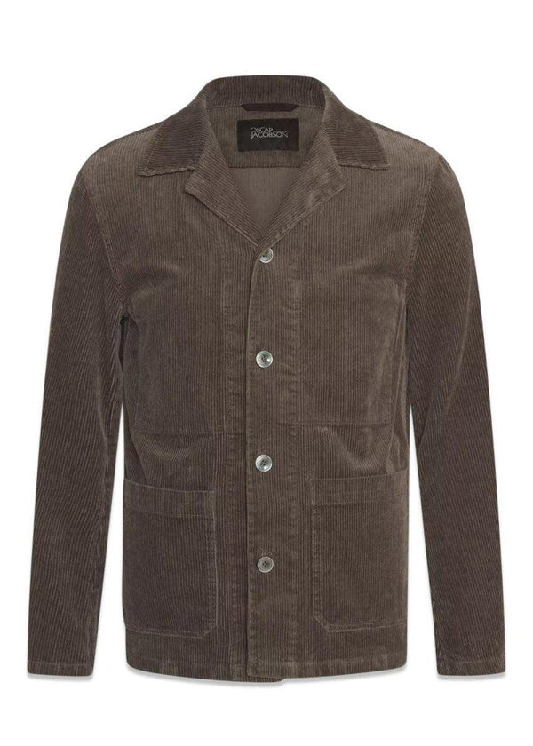 Oscar Jacobsons Hampus Shirt Jacket - Baked Beige. Køb blazers her.