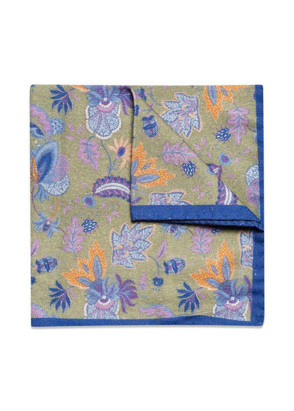 Oscar Jacobsons Handkerchief - Green Bottle. Køb scarf her.