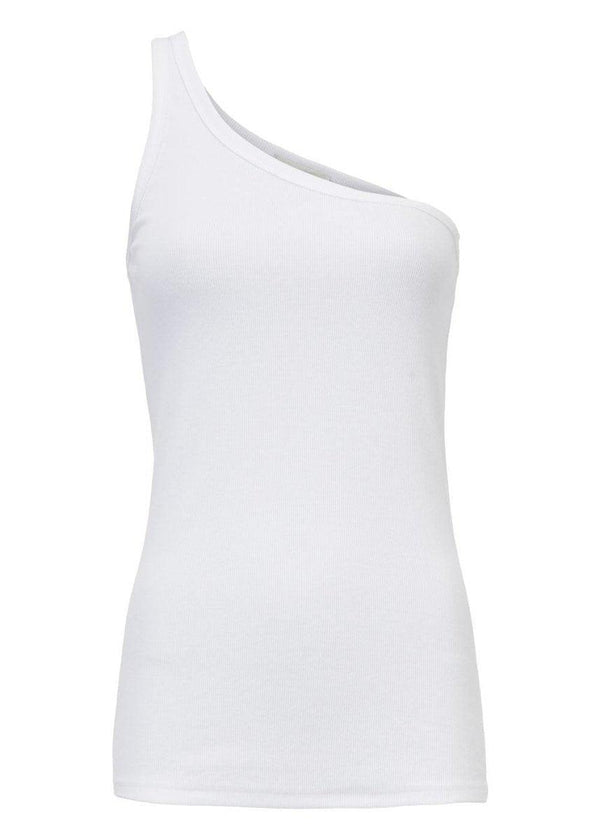 Modströms Igor one shoulder top - Off White. Buy tops here.