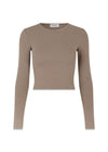 Modströms IgorMD LS crop top - Spring Stone. Køb toppe her.