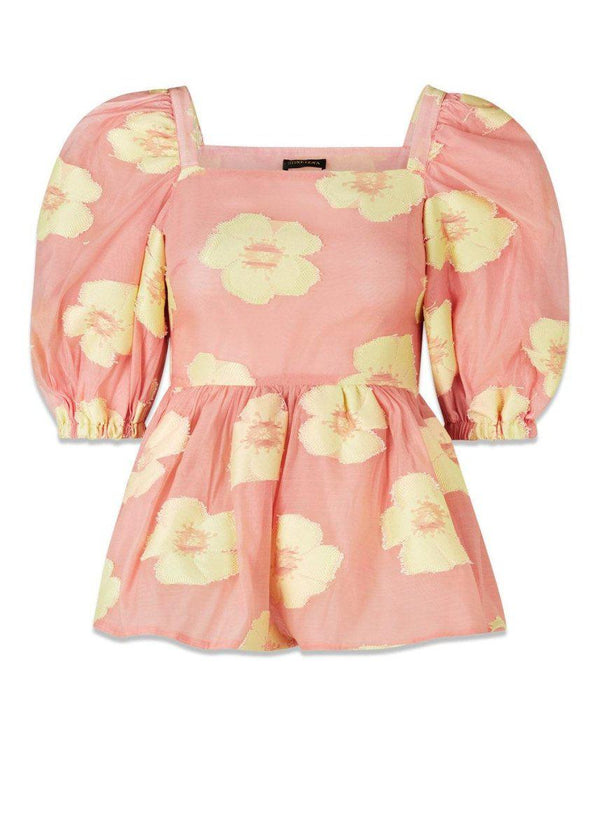 Stine Goyas Irene - Freedom Flower Grapefruit. Køb blouses her.