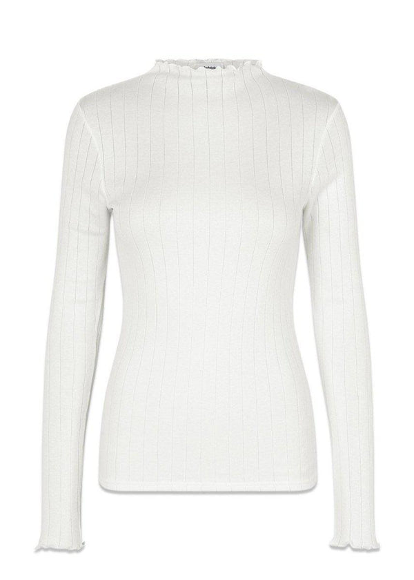 Modströms Issy t-neck - Off White. Køb t-shirts her.