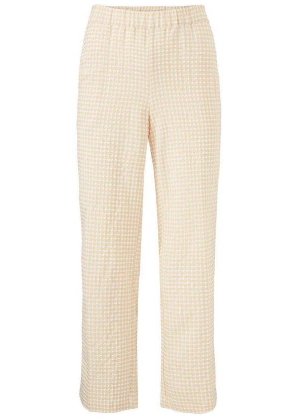Modströms Jimmy pants - Beige Check. Køb bukser her.
