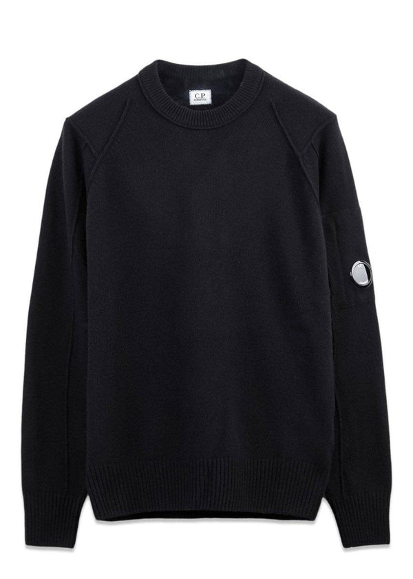 C.P. Companys KNITWEAR - CREW NECK - Black. Køb strik her.