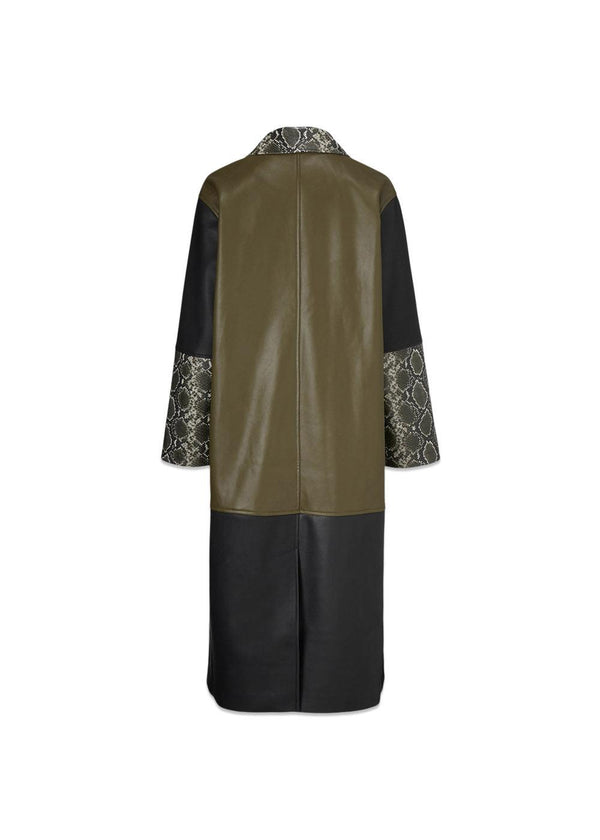 Modströms Kara mix coat - Brown Snake. Køb overtøj her.