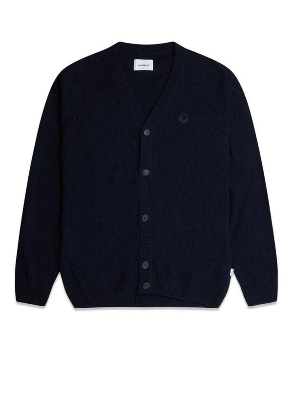 Woodbirds Koon Wool Cardigan - Sand. Køb strik her.