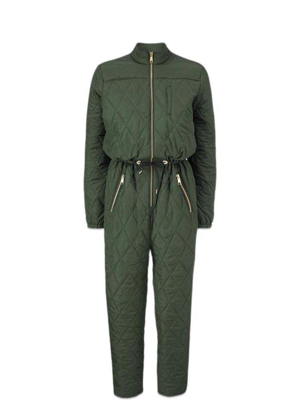 Modströms Krystal padded jumpsuit - Dark Army. Køb jumpsuits her.