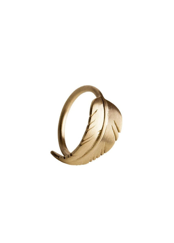 Jane Kønigs LEAF RING - Guld. Køb ringe her.