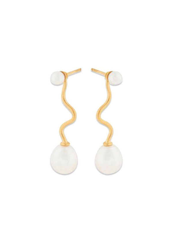 Pernille Corydons Lagoon Earrings- baroque - Guld. Køb smykker her.