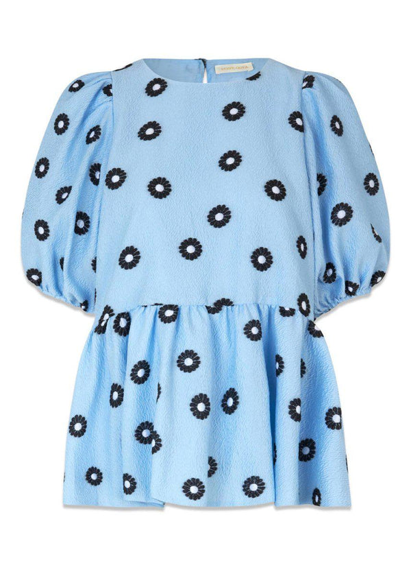 Stine Goyas Liw - Mini Daisy Blue. Køb blouses her.